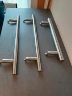 3 poignées inox., Enlèvement, Comme neuf