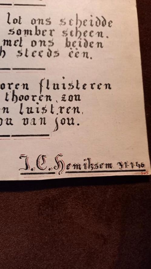 Interneringskamp Hemiksem 1946, Verzamelen, Militaria | Tweede Wereldoorlog, Ophalen of Verzenden