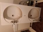 Dubbele wastafel *GRATIS*, Doe-het-zelf en Bouw, Sanitair, Ophalen, Gebruikt, Wastafel