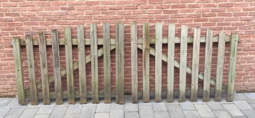Massief houten poort, Tuin en Terras, Tuinhekken en Hekwerk, Zo goed als nieuw, Hout, Ophalen
