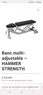 Banc de musculation hammer strength, Comme neuf, Enlèvement ou Envoi