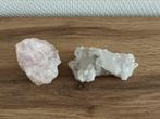 Ensemble cristal de roche & quartz rose, Minéral, Enlèvement ou Envoi