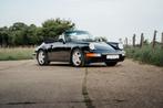 1991 Porsche 911 Carrera 2 Cabriolet, Auto's, Porsche, Achterwielaandrijving, Cabriolet, Zwart, Leder