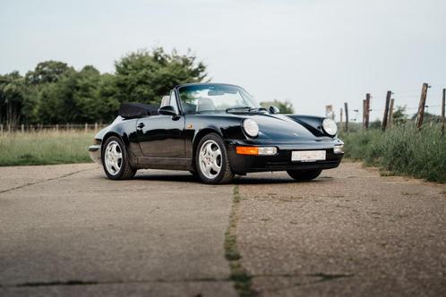 1991 Porsche 911 Carrera 2 Cabriolet, Auto's, Porsche, Bedrijf, Te koop, Benzine, Cabriolet, 2 deurs, Handgeschakeld, Zwart, Grijs