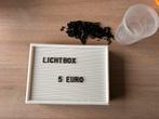 Lichtbox met alle letters, cijfers & batterijen, Comme neuf, Enlèvement ou Envoi