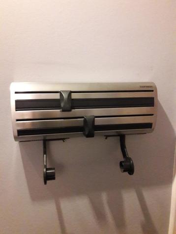 Wanddispenser - aluminiumfolie, keukenpapier en cellofaan - 
