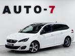 Peugeot 308 Break 1.2 GT LINE 2017 met slechts 44.000 Km., Bluetooth, Stof, 1199 cc, Wit