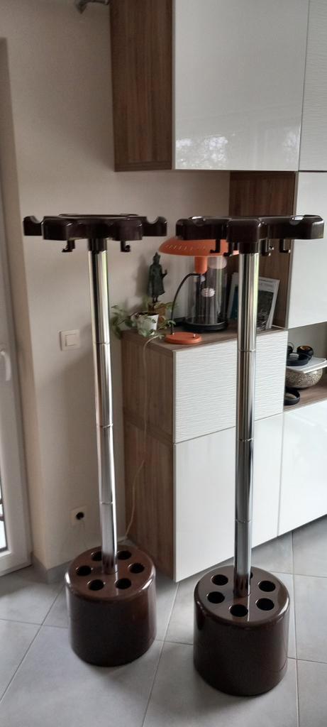 2 Velca kleerhangers uit de jaren 70, Huis en Inrichting, Woonaccessoires | Kapstokken, Gebruikt, Metaal, Ophalen of Verzenden