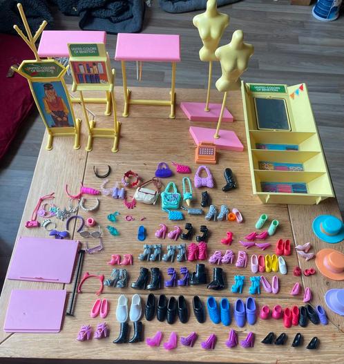 Barbie Benetton boutique vintage, Kinderen en Baby's, Speelgoed | Poppenhuizen, Gebruikt, Ophalen