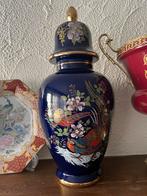 Blauwe keramische urn, Antiquités & Art, Antiquités | Céramique & Poterie, Enlèvement ou Envoi