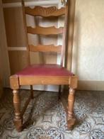 6 chaises en chaîne, Maison & Meubles, Clasique, Brun, Bois, Enlèvement