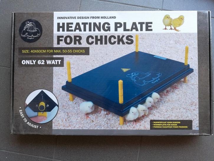 Verwarmingsplaat kuikens.NIEUW, Dieren en Toebehoren, Pluimvee | Toebehoren, Zo goed als nieuw, Ophalen