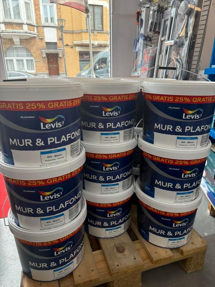 PROMO PEINTURE Levis MUR & PLAFOND – 10L  ‼️, Doe-het-zelf en Bouw, Verf, Beits en Lak, Zo goed als nieuw, Verf, Ophalen