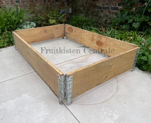 Moestuinbakken / opzetrand / palletrand, Tuin en Terras, Bloembakken en Plantenbakken, Gebruikt, Hout, Balkon, Tuin, Minder dan 30 cm
