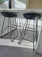Barstoel Hay leder 4 stuks, Huis en Inrichting, Barkrukken, Ophalen, Met voetsteun, 60 tot 90 cm, Zo goed als nieuw