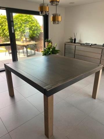 Table carree salle a manger, 100 à 150 cm, Cinq personnes ou plus, Carré, Enlèvement