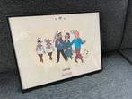 Lithografie ‘wandeltocht personages Kuifje’  30x40cm, Tintin, Enlèvement ou Envoi