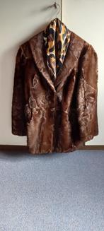 Damesjas van echt bont, Ophalen, Zo goed als nieuw, Maat 42/44 (L), Bruin