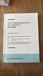 Topics ondernemingsrecht rechtspraktijk, Ophalen of Verzenden, Zo goed als nieuw