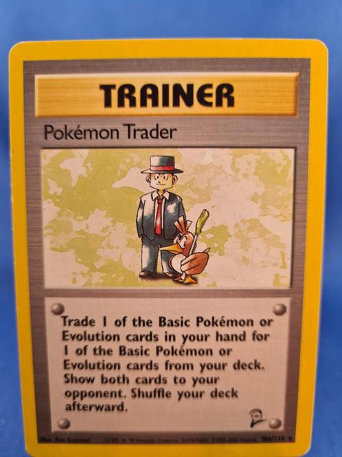 Pokémon Trader 106/130 - Base Set 2, Hobby en Vrije tijd, Verzamelkaartspellen | Pokémon, Gebruikt, Verzenden
