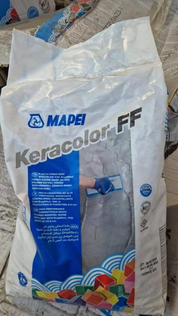 Voegmiddel 5kg cement waterafstoend zilver grijs, tegels disponible aux enchères