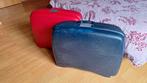 2 reiskoffers blauw en rood, Ophalen, Gebruikt, Blauw, Wieltjes