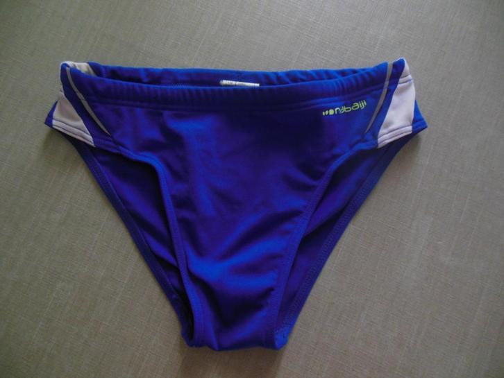 Zwembroek blauw/wit - 12 jaar (maat 143-152), Kinderen en Baby's, Kinderkleding | Kinder-zwemkleding, Gebruikt, Zwembroek, Maat 152