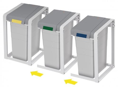 Hailo Afvalsorteerder Profiline Öko XL 38l + uitbreiding, Huis en Inrichting, Woonaccessoires | Prullenbakken, Nieuw, Kunststof