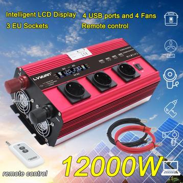 Nouvel onduleur de puissance 12000W Peak 2500W continu 12V disponible aux enchères