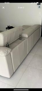 Natuzzi leren hoekbank, Huis en Inrichting, Ophalen, 100 tot 125 cm, 150 tot 200 cm, Hoekbank