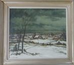 MAURICE STERCK / WINTER WAASLAND / OLIEVERF DOEK / 91x101cm, Antiek en Kunst, Ophalen