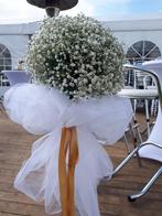 Bruiloft Witte tule en bedankjes, Kleding | Dames, Trouwkleding en Trouwaccessoires, Ophalen of Verzenden, Nieuw, Wit, Accessoires