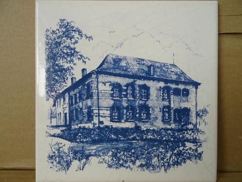 Delfts blauwe tegel Sphinx Maastricht tegel vintage 15x15cm, Antiek en Kunst, Curiosa en Brocante, Ophalen of Verzenden
