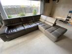 Lederen hoeksalon, Huis en Inrichting, Ophalen, 250 tot 300 cm, Gebruikt, Hoekbank