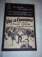 Partition VIVE LA FARANDOLE de A. DESCHAMPS musique, Enlèvement ou Envoi