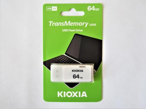 Kioxia (Toshiba) TransMemory USB 2.0 stick 64GB nieuw, Computers en Software, USB Sticks, Nieuw, 64 GB, Ophalen of Verzenden