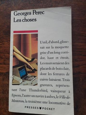 Les choses Georges Perec beschikbaar voor biedingen