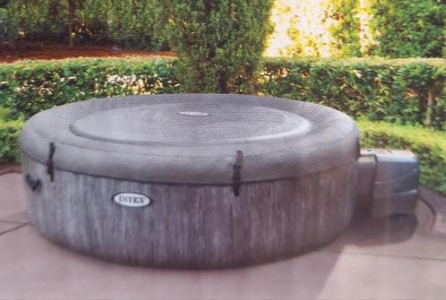 Jacuzzi voor 4 personen intex opblaasbare., Tuin en Terras, Bubbelbaden en Hottubs, Zo goed als nieuw, Pomp, Ophalen