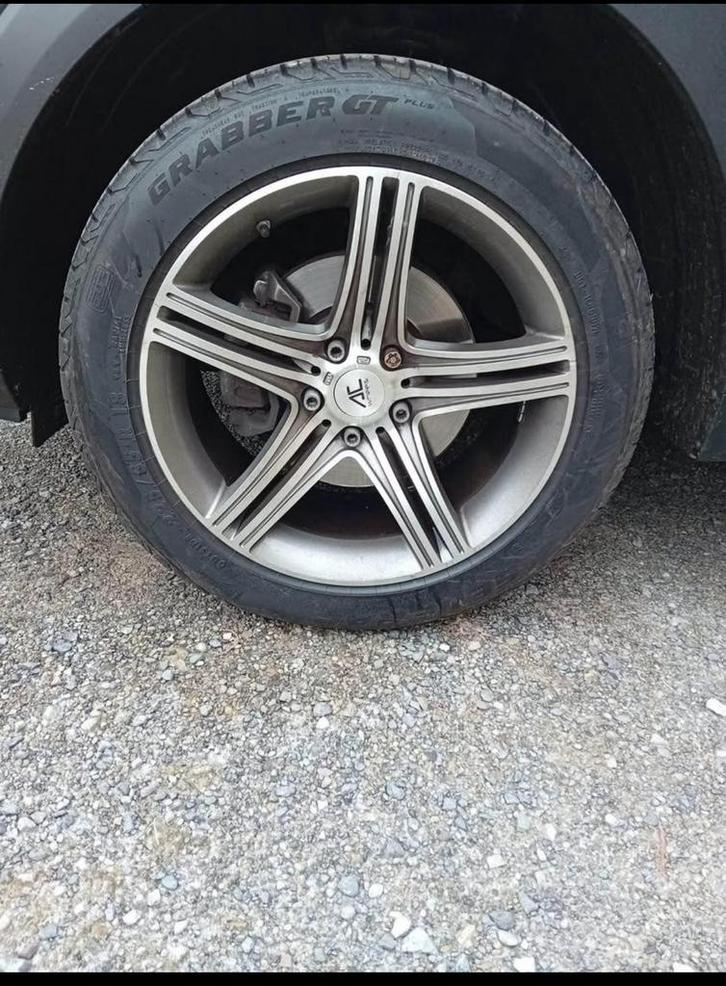 4 jantes Alu et pneus « Ac wheels hockenheim », Auto-onderdelen, Banden en Velgen, Ophalen