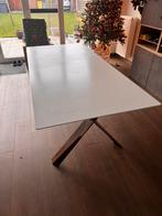 Ijzeren eettafel, Huis en Inrichting, Tafels | Eettafels, Ophalen, Gebruikt, 50 tot 100 cm, Vijf personen of meer