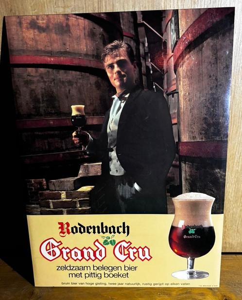 Reclamebord karton Rodenbach Grand Cru, Verzamelen, Biermerken, Gebruikt, Ophalen of Verzenden