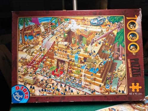Cartoon Puzzel D-Toys 1000 stukjes, Hobby en Vrije tijd, Denksport en Puzzels, Gebruikt, Legpuzzel, 500 t/m 1500 stukjes, Ophalen
