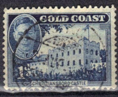 Gold Coast 1948 - Yvert 129 - Fort Christiansborg (ST), Timbres & Monnaies, Timbres | Afrique, Affranchi, Autres pays, Envoi