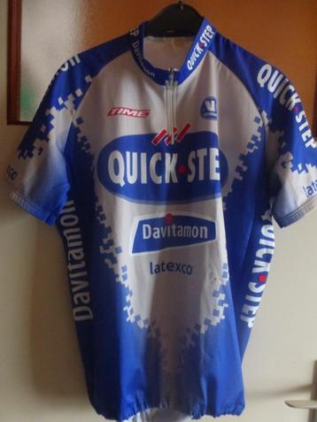 2 anciens Maillots équipe professionnel QUICK STEP Davitamon, Enlèvement ou Envoi, Autres tailles, Vêtements d'extérieur