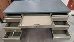 Bureau vintage retro metaal, Huis en Inrichting, Ophalen, Zo goed als nieuw, Bureau