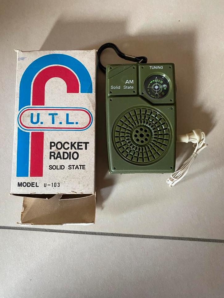 Radio de poche Solid State années 70, TV, Hi-fi & Vidéo, Radios, Comme neuf, Radio, Enlèvement ou Envoi