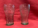 2 geribte coca cola glazen, Huis en Inrichting, Keuken | Servies, Ophalen of Verzenden, Nieuw, Glas, Glas of Glazen