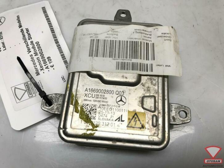 mercedes a b c e s cla xenon module starter a1669002800 2203, Auto-onderdelen, Verlichting, Mercedes-Benz, Gebruikt