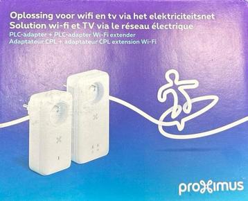 Booster Wi-Fi Proximus CPL, signal rapide + 2 ports Ethernet, Enlèvement ou Envoi, Comme neuf