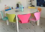 Tafel Ahrend 1030  - Rond 160cm - Wit, Ophalen, Gebruikt, 150 tot 200 cm, Rond